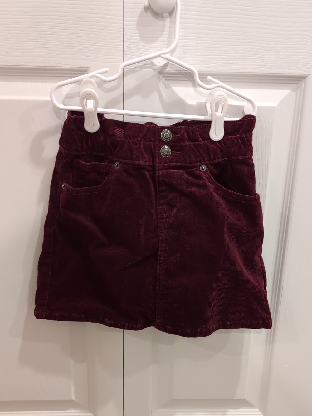 Cat & Jack Girls' Corduroy Skirt in Burgundy